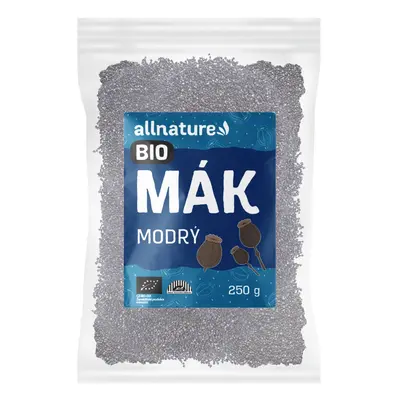 Allnature Mák modrý BIO 250 g EXP. 31.1.2025