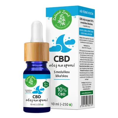 Zelená Země CBD kapky na spaní 10 ml