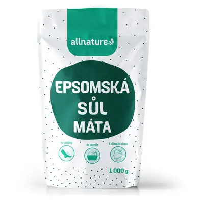 Allnature Epsomská sůl Máta 1000 g