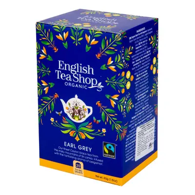 English Tea Shop Čaj Earl Grey Fair Trade BIO sáčky 20 Ks