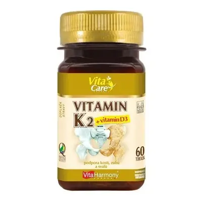 VitaHarmony Vitamín K2 + D3 60 tablet