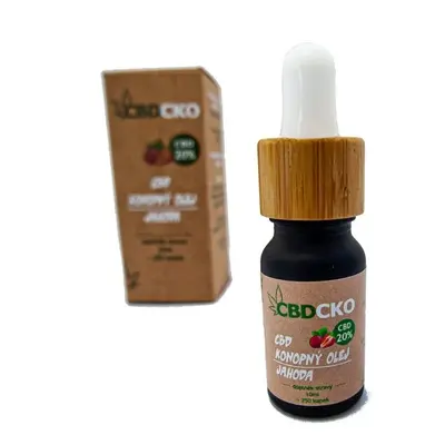 CBDCKO CBD olej jahoda 20% 10ml