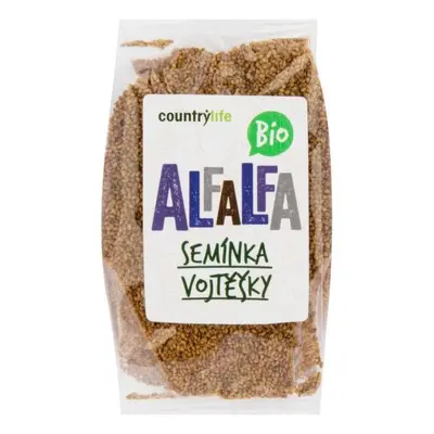 Country Life Alfalfa semínka vojtěšky BIO 125 g 30.1.2025