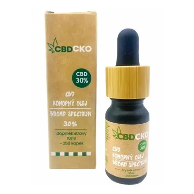 CBDCKO CBD olej 30% broad spectrum 10 ml