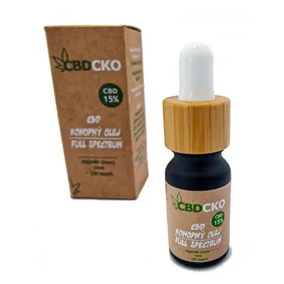 CBDCKO CBD olej 15% broad spectrum 10 ml