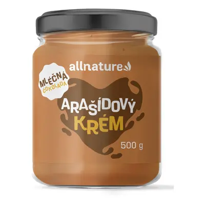 Allnature Arašídový krém s mléčnou čokoládou 500 g