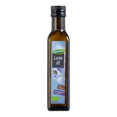 Dennree Olej lněný za studena lisovaný BIO 250 ml