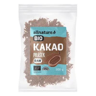 Allnature Kakaový prášek BIO RAW 200 g