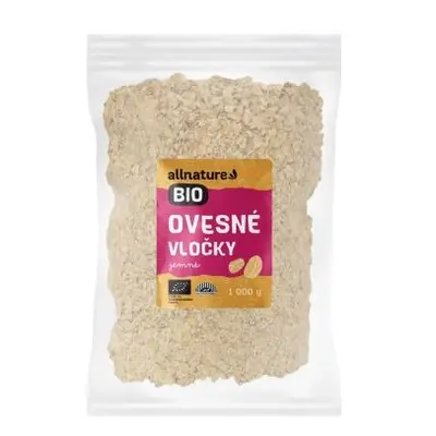 Allnature Ovesné vločky jemné BIO 1000 g