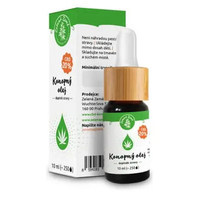 Zelená Země CBD Konopný olej 20%, 10 ml