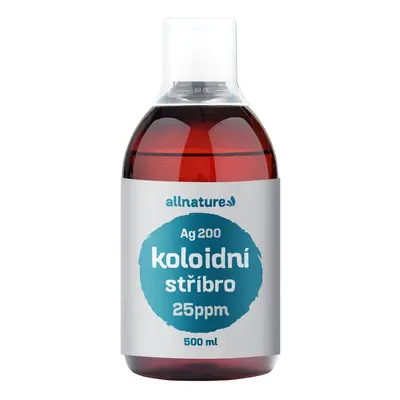 Allnature Koloidní stříbro Ag200 - 25 ppm 500 ml