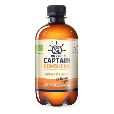 The Gutsy Captain kombucha zázvor a citron BIO 400 ml