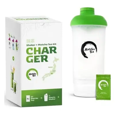 Matcha Tea Sada shaker 0,5 l a čaje matcha BIO 15 x 2 g