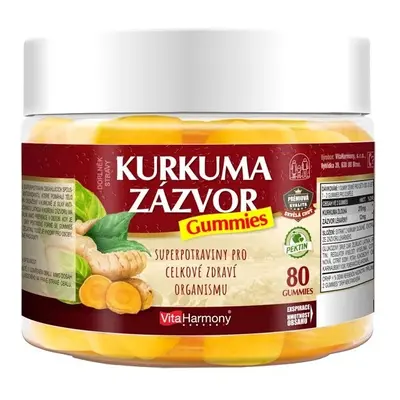 VitaHarmony XXL Kurkuma & Zázvor Gummies 80 gummies