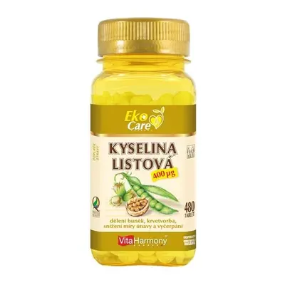 VitaHarmony Kyselina listová 400 µg 480 tablet