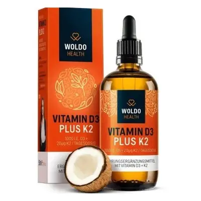 WoldoHealth Vitamín D3+K2 50 ml