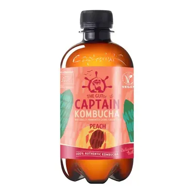 The Gutsy Captain kombucha broskev BIO 400 ml