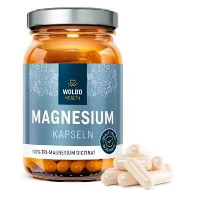 WoldoHealth Hořčík Tri-Magnesium dicitrát 120 kapslí