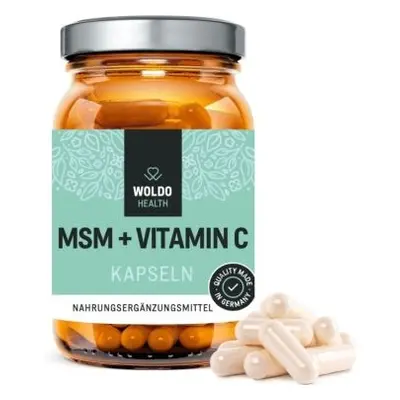 WoldoHealth MSM + Vitamín C 180 kapslí