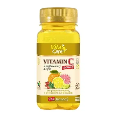 VitaHarmony Vitamin C 1.000 mg s bioflavonoidy a šípky s postupným uvolňováním 60 tablet