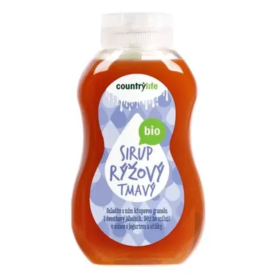 Country Life Sirup rýžový tmavý BIO 250 ml/345 g