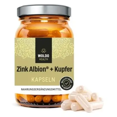 Allnature WoldoHealth Zinek s mědí 90 kapslí