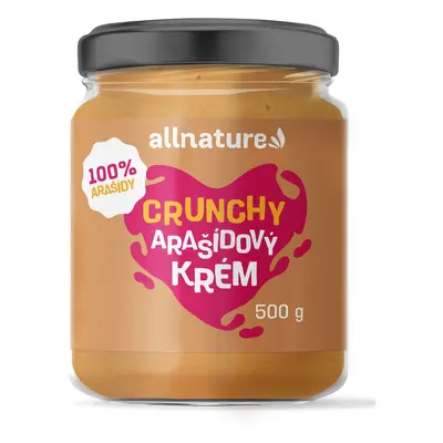 Allnature Arašídový krém Crunchy 500 g