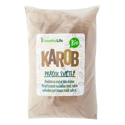 Country Life Karobový prášek světlý BIO 500 g