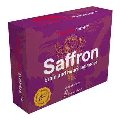 Superionherbs Saffron brain and neuro balancer 60 kapslí