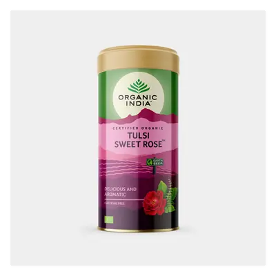 Organic India Tulsi Sladká ruža Ajurvédsky čaj sypaný 100 g