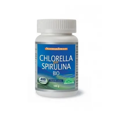 Nástroje Zdraví Chlorella plus Spirulina Bio 100 g 400 tbl.