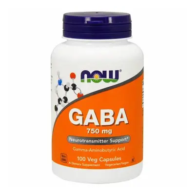 Now Foods Gaba 750 mg 100 rostlinných kapslí