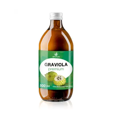 Allnature Graviola Premium 100% Bio šťáva 0,5 l