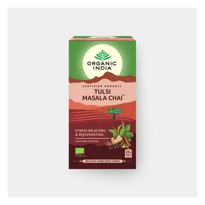 Organic India Čaj Tulsi Chai Masala porcovaný 25 ks 43,5 g