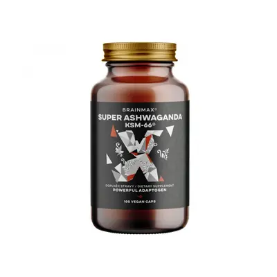 BrainMax Super Ashwagandha extrakt KSM-66 100 rostlinných kapslí