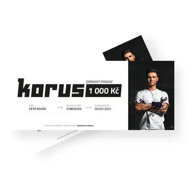 Dárkový poukaz v hodnotě 1000 Kč