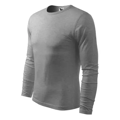 Pánské tričko s dlouhým rukávem Malfini Fit-T Long Sleeve tmavě šedý melír