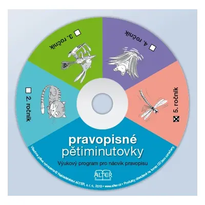 CD-ROM PRAVOPISNÉ PĚTIMINUTOVKY 5 - jednouživatelská verze