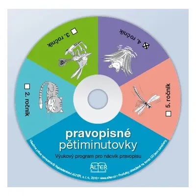 CD-ROM PRAVOPISNÉ PĚTIMINUTOVKY 4 - jednouživatelská verze