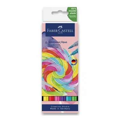 Popisovač Faber-Castell Goldfaber Aqua Dual Marker Candy shop sada, 6 barev