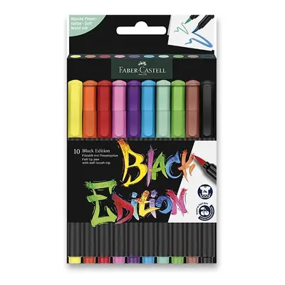 Fixy Faber-Castell Black Edition Brush 10 barev