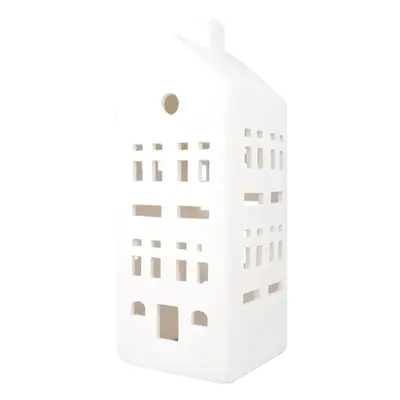 Svícen domek porcelánový matný 21,5 cm