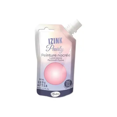 Perleťová barva Aladine Izink Pearly 80 ml - pastel rose pastelová růžová