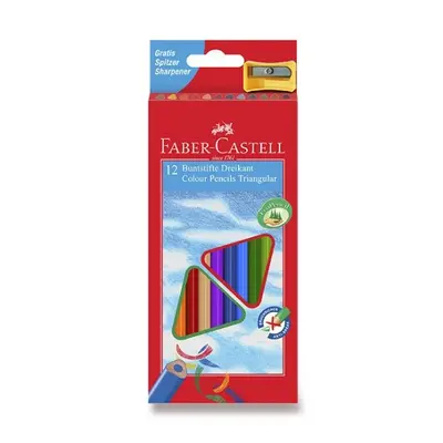 Pastelky trojboké Faber Castell ECO 12 ks + ořezávátko