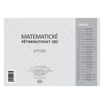 MATEMATICKÉ PĚTIMINUTOVKY - III. díl