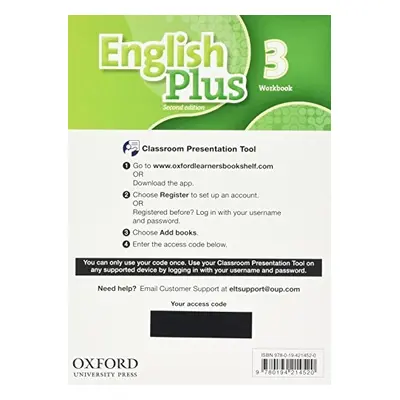 English Plus Second Edition 3 Classroom Presentation Tool eWorkbook Pack (Access Code Card)