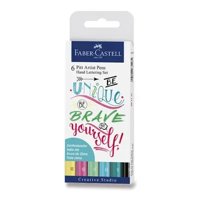 Popisovač Faber Castell Pitt Artist Pen Handlettering I 6ks