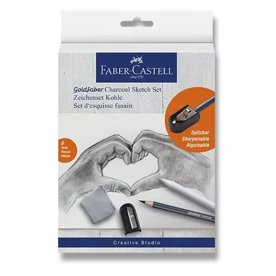 Umělecká sada Faber-Castell Goldfaber Charcoal Sketch set sada 8 kusů