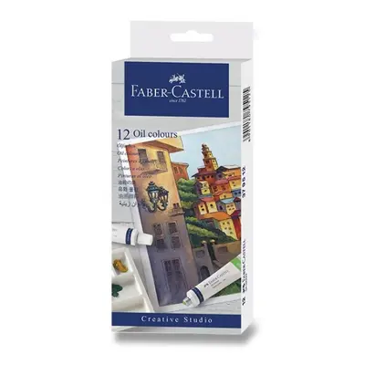 Olejové barvy Faber-Castell 12 barev, tuba 9 ml