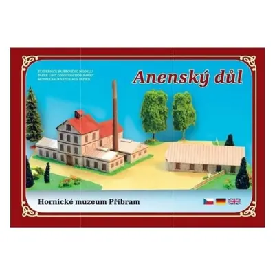 Anenský důl - Hornické muzeum Příbram - Stavebnice papírového modelu